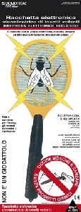 RACCHETTA ELETTRONICA SCACCIA INSETTI E ZANZARE